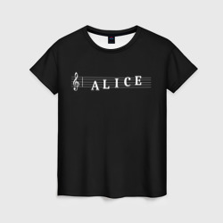 Alice – Женская футболка 3D с принтом купить со скидкой в -26%