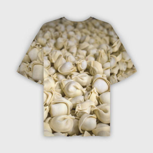 Мужская футболка oversize 3D Пельмени, цвет 3D печать - фото 2