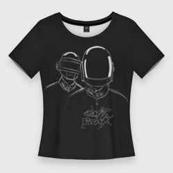 Женская футболка 3D Slim Daft Punk
