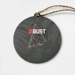 Деревянная игрушка круг Rust Мамкин Рейдер Раст