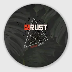Круглый коврик для мышки Rust Мамкин Рейдер Раст