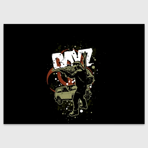 Поздравительная открытка DayZ и 4х4 авто