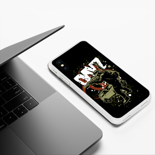 Чехол для iPhone XS Max матовый DayZ и 4х4 авто, цвет белый - фото 5