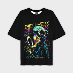 Мужская футболка oversize 3D Daft punk