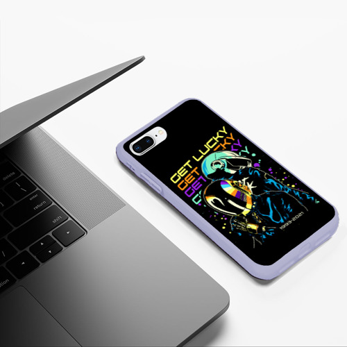 Чехол для iPhone 7Plus/8 Plus матовый Daft punk, цвет светло-сиреневый - фото 5