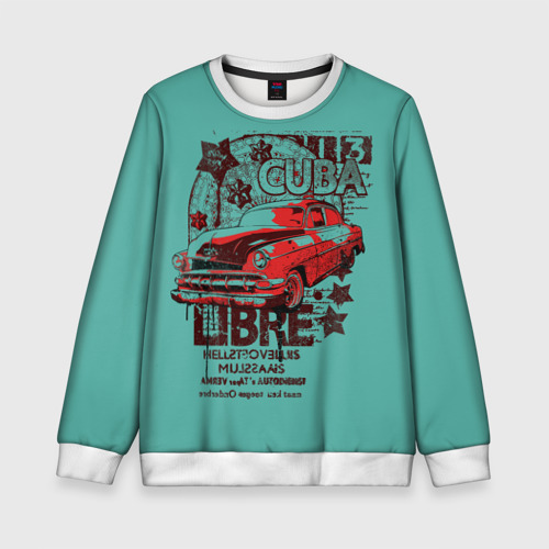 Детский свитшот 3D Cuba car, цвет 3D печать