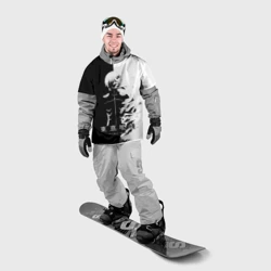 Накидка на куртку 3D Токийский гуль черно белый Кен - фото 2