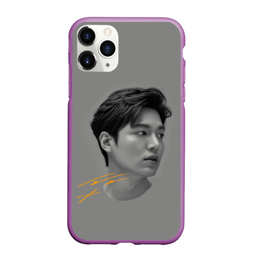 Чехол для iPhone 11 Pro Max матовый Ли Мин Хо Lee Min Ho, цвет фиолетовый