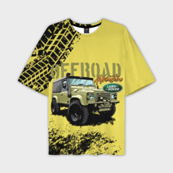 Мужская футболка oversize 3D Land Rover
