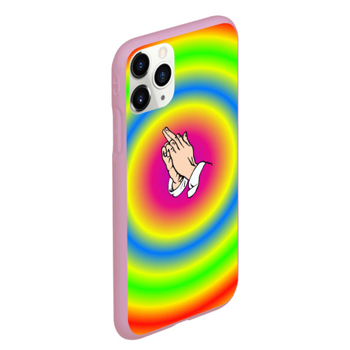 Чехол для iPhone 11 Pro Max матовый bright print, цвет розовый - фото 3