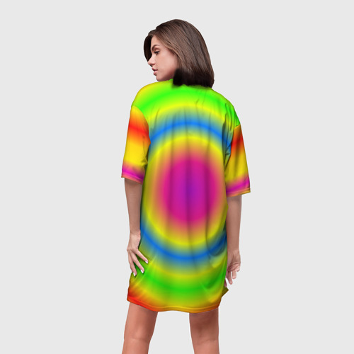 Платье-футболка 3D bright print, цвет 3D печать - фото 4