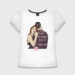 Женская футболка хлопок Slim Lana del rey