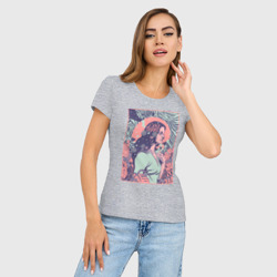Женская футболка хлопок Slim Lana del rey - фото 2
