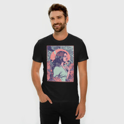 Мужская футболка хлопок Slim Lana del rey - фото 2