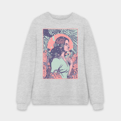 Мужской свитшот oversize без начеса хлопок Lana del rey