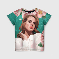 Детская футболка 3D Lana del rey