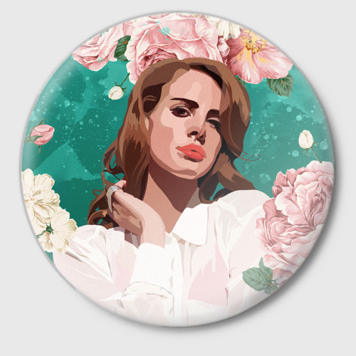 Значок Lana del rey, цвет белый