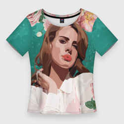 Женская футболка 3D Slim Lana del rey