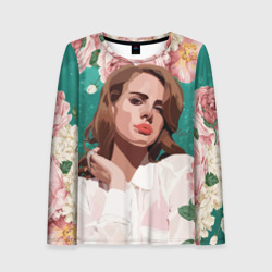 Женский лонгслив 3D Lana del rey