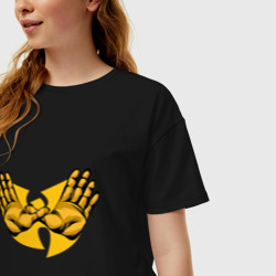Женская футболка хлопок Oversize Wu-Tang Forever - фото 2