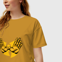 Женская футболка хлопок Oversize Wu-Tang Forever - фото 2