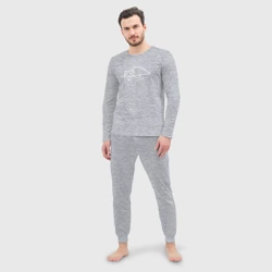 Мужская пижама с лонгсливом хлопок Not today не сегодня - фото 2