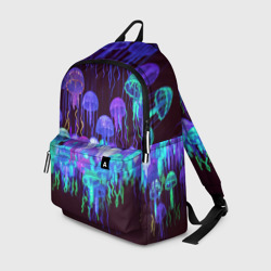 Рюкзак 3D Неоновые медузы