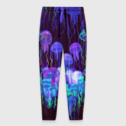 Мужские брюки 3D Неоновые медузы