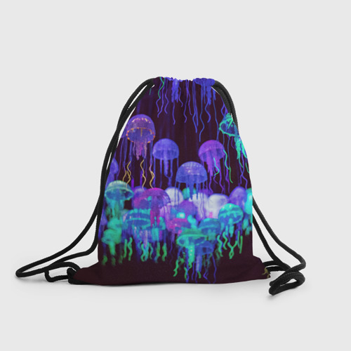 Рюкзак-мешок 3D Неоновые медузы
