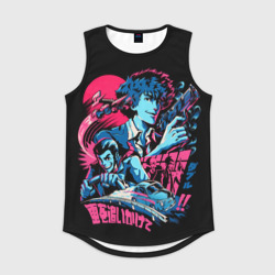 Мужская спортивная майка 3D Cowboy Bebop neon