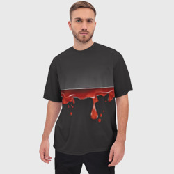 Мужская футболка oversize 3D Разрезанный - фото 2