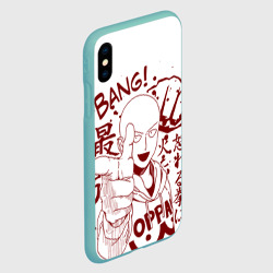 Чехол для iPhone XS Max матовый Saitama Bang! - фото 2
