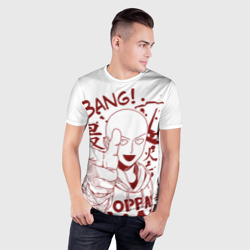 Мужская футболка 3D Slim Saitama Bang! - фото 2