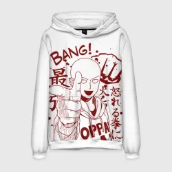 Мужская толстовка 3D Saitama Bang!