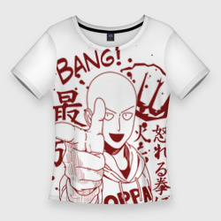 Женская футболка 3D Slim Saitama Bang!