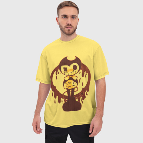 Мужская футболка oversize 3D Bendy - Бенди, цвет 3D печать - фото 3