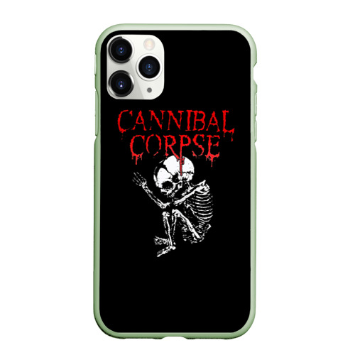 Чехол для iPhone 11 Pro матовый Cannibal Corpse 1, цвет салатовый