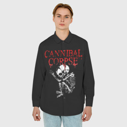 Мужская рубашка oversize 3D Cannibal Corpse 1 - фото 2