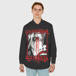 Мужская рубашка oversize 3D Cannibal Corpse 2 - фото 2