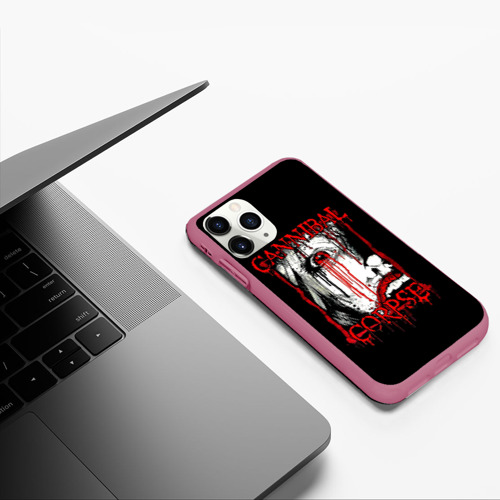 Чехол для iPhone 11 Pro матовый Cannibal Corpse 2, цвет малиновый - фото 5