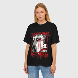 Женская футболка oversize 3D Cannibal Corpse 2 - фото 2