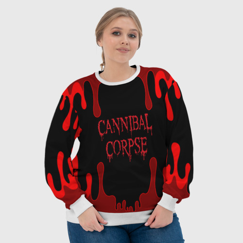 Женский свитшот 3D Cannibal Corpse, цвет 3D печать - фото 6