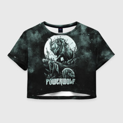 Женская футболка Crop-top 3D Powerwolf