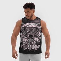 Мужская спортивная майка 3D Powerwolf - фото 2