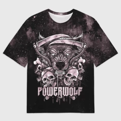 Мужская футболка oversize 3D Powerwolf
