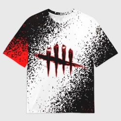 Женская футболка oversize 3D Dead by Daylight