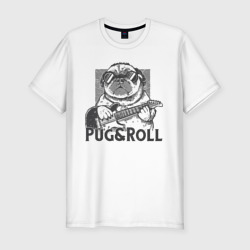 Мужская футболка хлопок Slim Pug & Roll