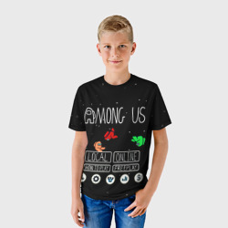Детская футболка 3D Меню Амонг Ас Among Us Игра - фото 2