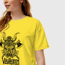 Женская футболка хлопок Oversize Valheim - фото 2