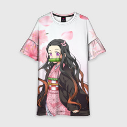 Детское платье 3D Незука Nezuko
